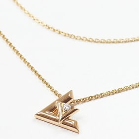 Louis Vuitton Pendant LV Volt One PM Pink Gold Diamond Q93813 Necklace