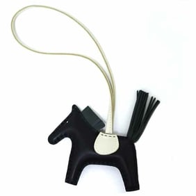 Hermes Rodeo Charm PM Anjou Milo Noir Vert Mangrove Crepe K Stamp (Made in 2025) Bag Unused