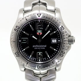 TAG Heuer Men's Watch Professional WT1110 Black Dial Quartz Finished