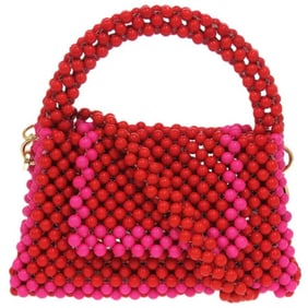 Unused Kate Spade Hand Beaded Red Shoulder Bag 1076