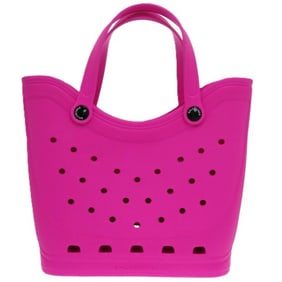 Unused Balenciaga x Crocs compatible rubber pink tote bag 702266 0747BALENCIAGA