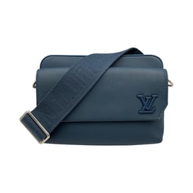 Louis Vuitton Fastline Messenger Shoulder Bag M22611 Leather Blue Men's