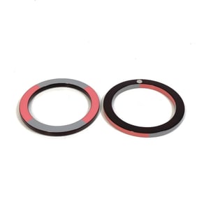 HERMES Serie Wood Crude Celle Double Bangle Bracelet, Wood/Lacquer, Women's, Brown/Pink/Grey, Like