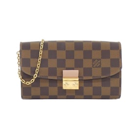 Louis Vuitton Damier Portefeuille Croisette N61273 Chain Wallet