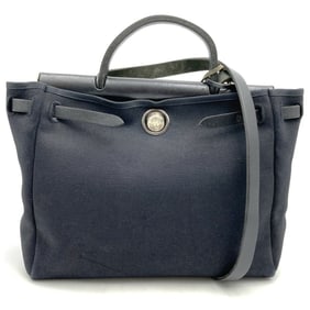 HERMES Hermès Airbag PM Canvas Shoulder Bag/Handbag in Black for Men and Women