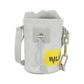 Louis Vuitton White Monogram Logo Chalk Nano Bag M44631 Shoulder