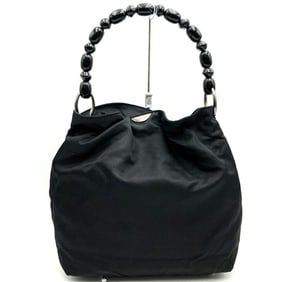 Christian Dior Dior handbag black Marispearl nylon for women