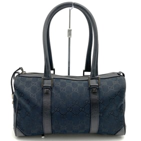 GUCCI 0000851 GG Canvas Mini Boston Bag in Black for Men and Women