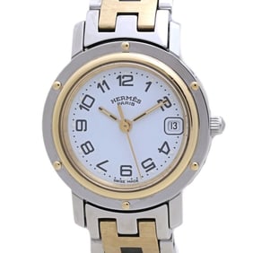HERMES Clipper Watch with Old Buckle, Women's, CL4.220.130, 3752SS, GP 40052