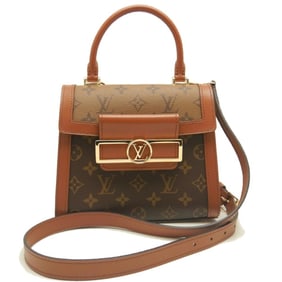 LOUIS VUITTON Monogram Reverse Dauphine Capitale M46751 Handbag Brown 253018
