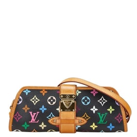 Louis Vuitton Monogram Multicolore Shirley Shoulder Bag M40050 in Black and PVC Leather. Women's.