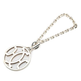 Hermes Kiss H Motif Charm Bag Silver Metal Women's HERMES