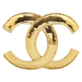 Vintage Chanel Coco Mark Brooch, Gold Plated, Women's, CHANEL