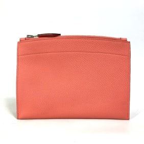 HERMES Bazar Mini PM Clutch Bag/Pouch Togo Women's Rose Eté Pink