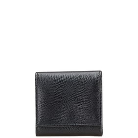 Prada Coin Case, 2M1287, Black Saffiano Leather, Men's