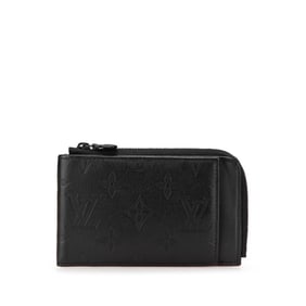 Louis Vuitton Monogram Shadow Hybrid Wallet, Coin Case, and Pass Case M81526 in Noir Black Leather
