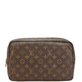 Louis Vuitton Monogram True Towelette 28 Pouch/Second Bag M47522 Brown PVC Leather Men's LOUIS