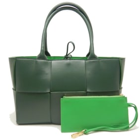 BOTTEGA VENETA Small Arcoto Tote Bag in Intrecciato Leather with Rain Tree and Paraquito Design