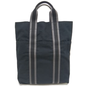 HERMES Hermès Foul Tou Cabas Tote Bag Canvas Black and Gray 252989