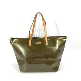 LOUIS VUITTON M93674 Monogram Vernis Bellevue GM Tote Bag Shoulder Canvas Women's Vert Bronze Khaki