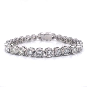 12.50 Ct Diamond Tennis Bracelet