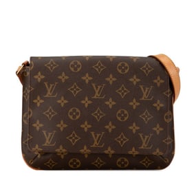 Louis Vuitton Monogram Musette Tango Short Shoulder Bag M51257 Brown PVC Leather Women's LOUIS