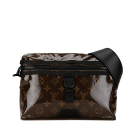 Louis Vuitton Monogram Grace PM Shoulder Bag M43895 Brown Black Vinyl Leather Women's LOUIS VUITTON