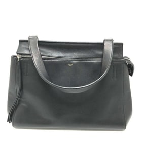 CELINE Edge Bag, One-Shoulder Leather Shoulder Women's, Black