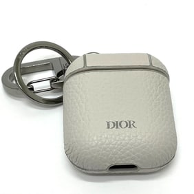 Christian Dior Dior 2PUKH190YUZ Logo Earphone Case for AirPods, Leather Accessory Case, Unisex,