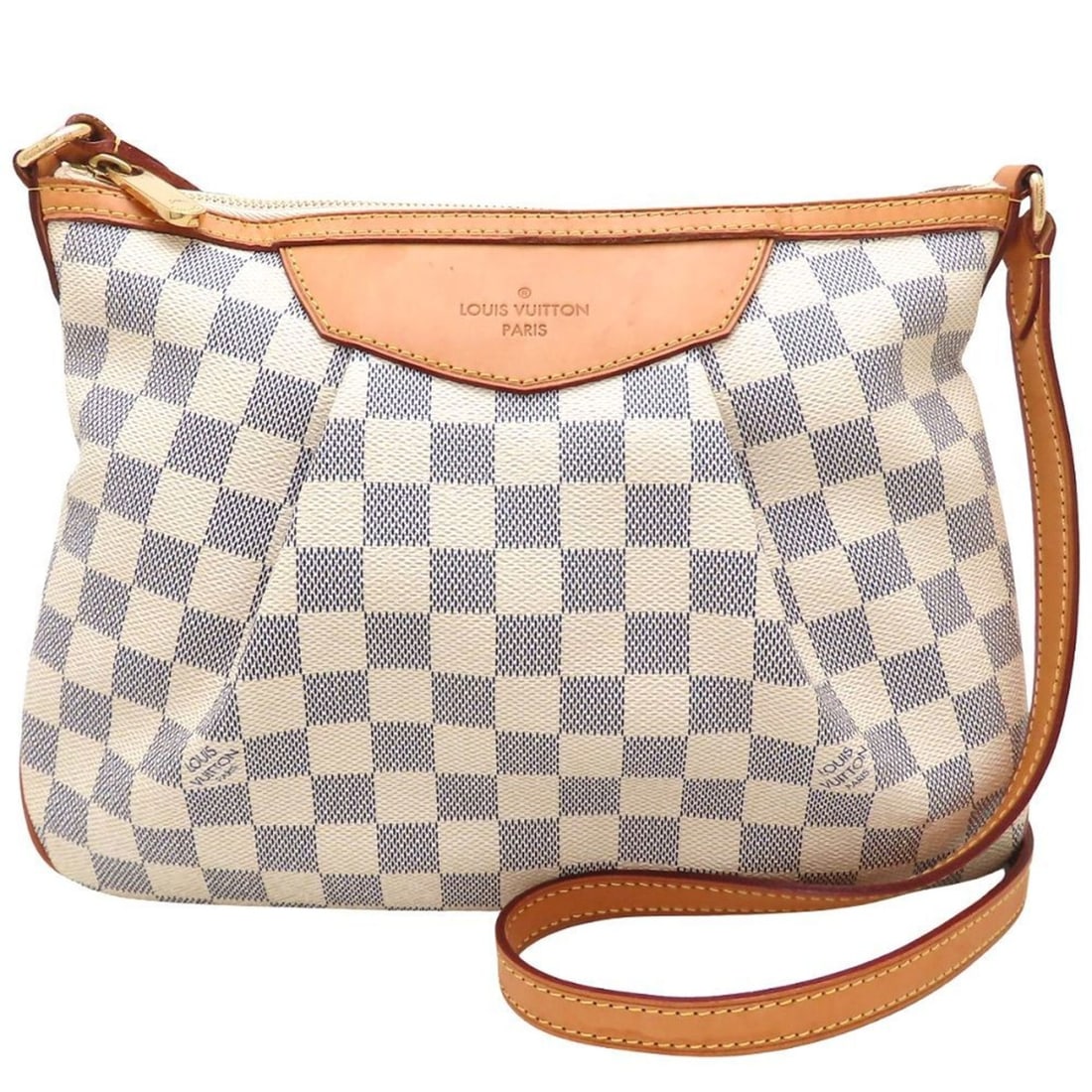 LOUIS VUITTON Damier Azur Siracusa PM N41113 Shoulder Bag, Azur, Women's, 352824