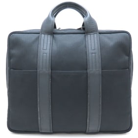 HERMES Acapulco Odinatur Bag in Toile Chevron and Leather, Black, Men's, 352812