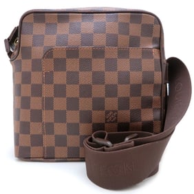 LOUIS VUITTON Damier Olaf PM Shoulder Bag for Men and Women, N41442, Ebene, 352792