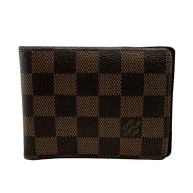 LOUIS VUITTON Louis Vuitton Wallet N60895 Portefeuille Multiple Damier Bifold Brown Unisex
