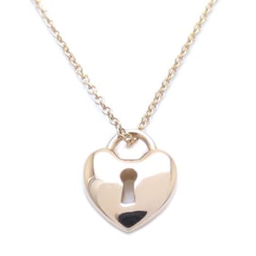 TIFFANY & Co. Tiffany Heart Lock Necklace in 750PG Pink Gold and 18KRG Rose for Women, 294408