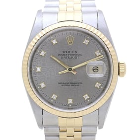 ROLEX Rolex Datejust 16233G with 10 Diamonds, X Series, Men's Watch, 18K Yellow Gold and Stainless