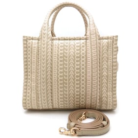 MARC JACOBS Small Tote Bag 2S3HTT001H03, Leather, Khaki, Beige, Women's, 352831