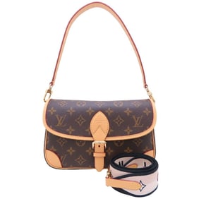 LOUIS VUITTON Monogram Diane NM 2-Way Shoulder Bag M45985 Brown Noir Women's 352851