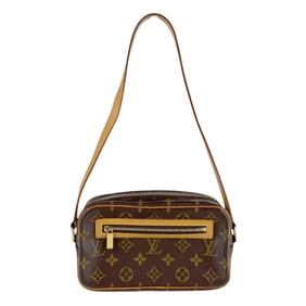 Louis Vuitton Monogram Cite Shoulder Bag in Brown Canvas, Women's, M51183 z7399