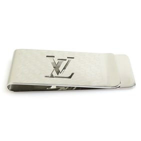 Louis Vuitton Men's Money Clip Wallet, Silver, Champs-Elysees, Metal, M65041 56400a