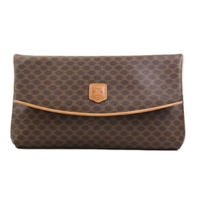 Celine Macadam Brown Clutch Bag for Women e61011a