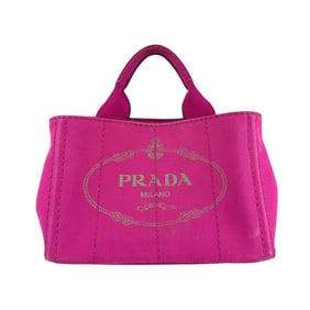 Prada Canapa Canvas Handbag Shoulder Bag, Pink, Women's, Z5697