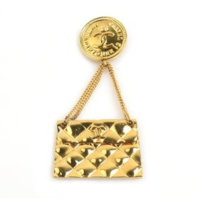 CHANEL Brooch Metal Gold Women's h31667a