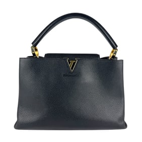 Louis Vuitton Capucines MM Handbag in Black Leather, Women's, M24727 z7361