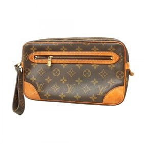 Louis Vuitton Monogram Marly Dragonne GM Clutch Bag M51825 Brown Men's