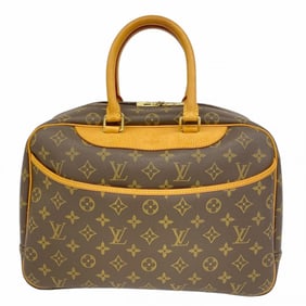 Louis Vuitton Monogram Deauville Handbag M47270 Brown Women's