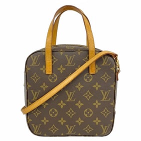 Louis Vuitton Monogram Spontini Handbag M47500 Brown 2-Way Bag for Women