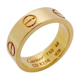 Cartier Love Ring 18KYG Yellow Gold #48 Women's