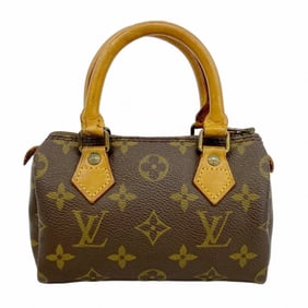 Louis Vuitton Monogram Mini Speedy Handbag M41534 Brown Women's