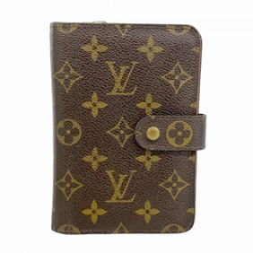 Louis Vuitton Monogram Porte Papier Zip Wallet M61207 Brown Women's