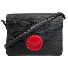 Louis Vuitton Epi Hoche Shoulder Bag M52447 Red Noir Women's